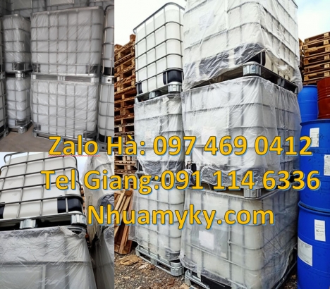 Thùng ibc 1000l có khung thép Tank IBC đựng thực phẩm Thùng nhựa ibc 1000 Lít đựng hóa chất, Tank