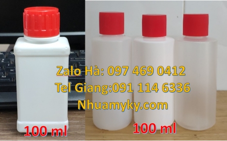 Chai nhựa 100 ml, chai nhựa trong 100 ml, Chai nhựa 50 ml, chai nhựa trong 50 ml, Chai nhựa đựng thu