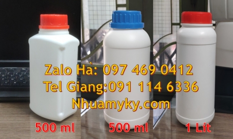 Chai nhựa trong 100 ml nắp vặn trong Chai nhựa 250 ml đựng phân bón, chai nhựa giá sỉ Chai 0.5l giá