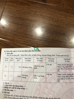 Bán đất Bắc Hồng Đông Anh oto đỗ cửa giá nhỉnh 1,3 tỉ