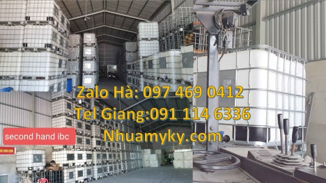 Thùng ibc 1000l có khung thép Tank IBC đựng thực phẩm Thùng nhựa ibc 1000 Lít đựng hóa chất, Tank
