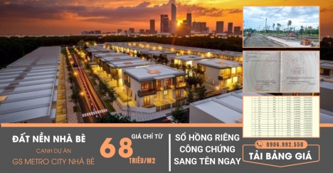 ĐẤT NỀN SỔ HỒNG KDC NAM SAIGON
