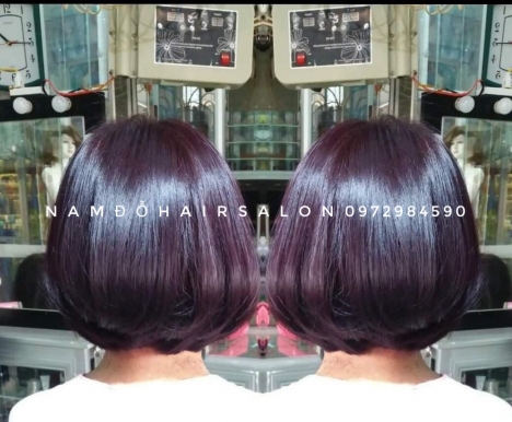 Làm Màu Tím Đỏ, Địa Chỉ Nhuộm Tóc Uy Tín Giá Rẻ Hoài Đức- Nam Đỗ Hair Salon