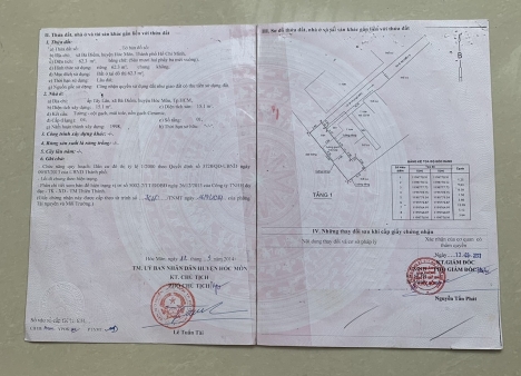 Bán Nhà Đường Nguyễn Thị Sóc, Bà Điểm, 63m2, Cấp 4, 2 Phòng Ngủ