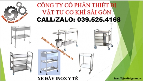 XE ĐẨY INOX Y TẾ