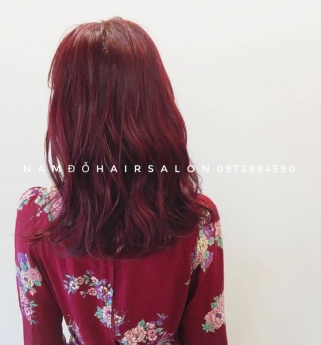 Làm Màu Nâu Đỏ,Địa Chỉ Nhuộm Tóc Đẹp Giá Rẻ Hoài Đức - Nam Đỗ Hair Salon