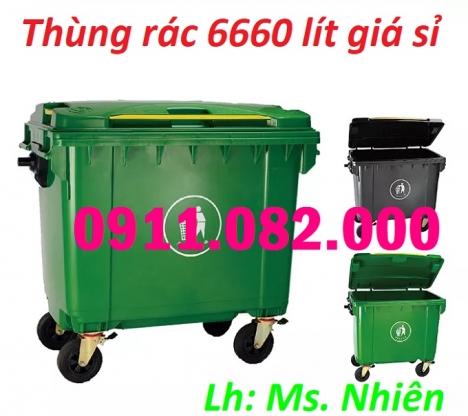 Đại hạ giá thùng rác 120l 240l  660- giá rẻ thùng rác nắp kín bánh xe- lh 0911082000