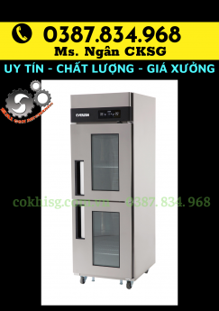 Tủ lạnh bảo quản thực phẩm 2 cánh có ô kính quan sát