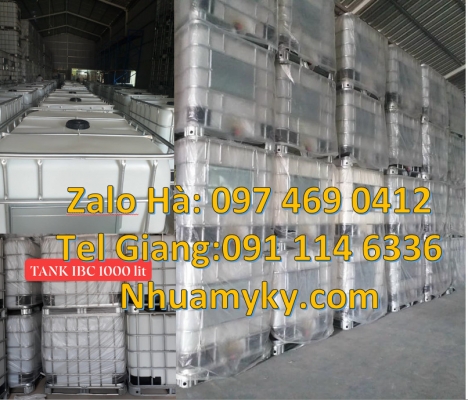 Thùng ibc 1000l có khung thép Tank IBC đựng thực phẩm Thùng nhựa ibc 1000 Lít đựng hóa chất, Tank