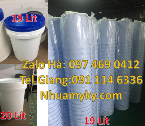 xô nhựa 5l quai sắt, thùng nhựa 3.8 lít, Xô nhựa giá rẻ thùng nhựa, vỏ thùng đựng sơn nước Vỏ thù