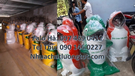 Thùng rác hình con voi. Thùng rác chim cánh cụt Thùng rác chuột mickey. Thùng rác hình chuột túi. T
