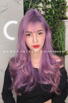 Làm Màu Tím Khói.Địa Chỉ Nhuộm Tóc Đẹp Uy Tín Giá Rẻ Hoài Đức - Nam Đỗ Hair Salon