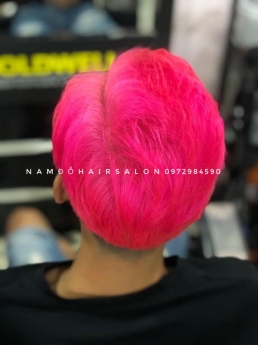 Làm Màu Hồng Trà Sữa, Địa Chỉ Nhuộm Tóc Đẹp Giá Rẻ Hoài Đức - Nam Đỗ Hair Salon