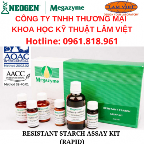 kits trong phân tích RESISTANT STARCH ASSAY KIT (RAPID)