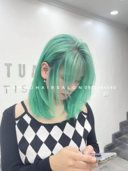 Làm Màu Xanh Ngọc, Địa Chỉ Nhuộm Tóc Đẹp Giá Rẻ Hoài Đức - Nam Đỗ Hair Salon