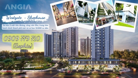 Căn hộ WestGate - Trung tâm Tây Sài Gòn - Thanh toán 15% nhận nhà - ưu đãi hấp dẫn tháng 9/2022