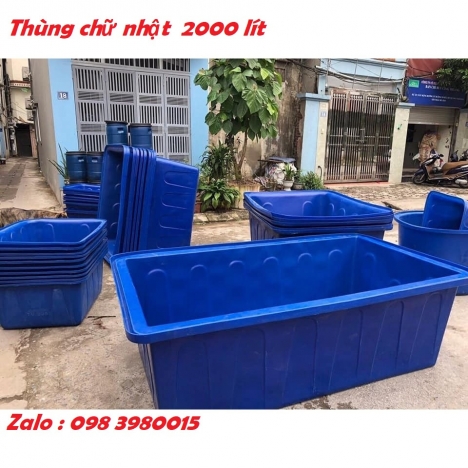 Tính năng nổi bật thùng nhựa chữ nhật 200 lít