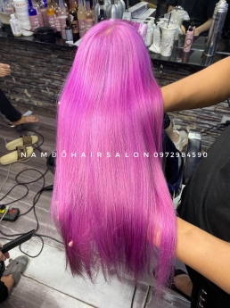 Làm Màu Hồng Trà Sữa, Địa Chỉ Nhuộm Tóc Đẹp Giá Rẻ Hoài Đức - Nam Đỗ Hair Salon