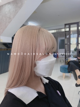 Làm Màu Hồng Trà Sữa, Địa Chỉ Nhuộm Tóc Đẹp Uy Tín Giá Rẻ Hoài Đức - Nam Đỗ Hair Salon