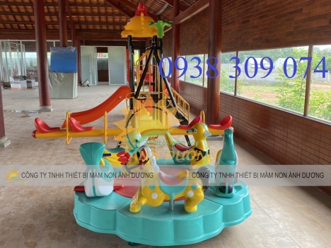 Mâm xoay composite 5 con thú dành cho bé