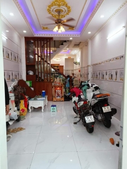 NHÀ ĐẸP HẺM 8M - KHU PHÂN LÔ  - MÃ LÒ - BHH A -  BÌNH TÂN - 78M2 - 4 TẦNG - FULL NỘI THẤT -  NHỈNH