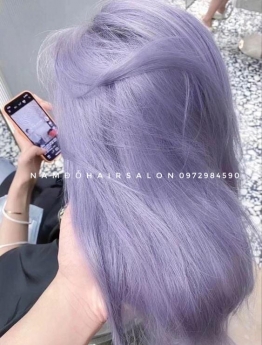 Làm Màu Tím Khói, Địa Chỉ Nhuộm Tóc Đẹp Uy Tín Giá Rẻ Hoài Đức - Nam Đỗ Hair Salon
