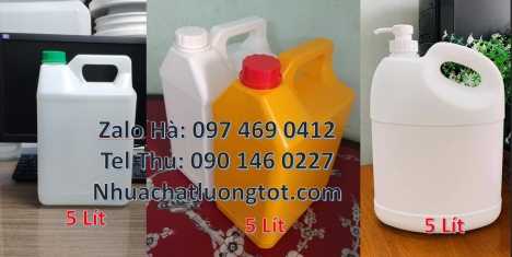 can 4l vòi nhấn đựng phẩm màu, Can hdpe giá rẻ Can đựng axit Can 2l đựng nước giặt, Can 2l quay, ca