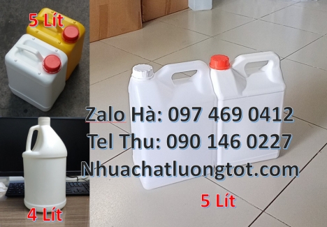 can 4l vòi nhấn đựng phẩm màu, Can hdpe giá rẻ Can đựng axit Can 2l đựng nước giặt, Can 2l quay, ca