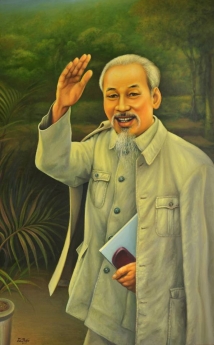 6 mẫu tranh Bác Hồ không thể bỏ qua, Tranh ảnh Bác Hồ, Tranh sơn dầu Bác Hồ đẹp nhất​