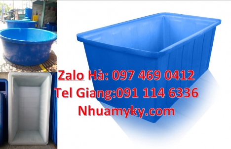 Thùng nhựa 500 lít, Thùng nhựa tròn đựng hàng hóa, Thùng chữ nhật 1000 lít, thùng nhựa vuông 7