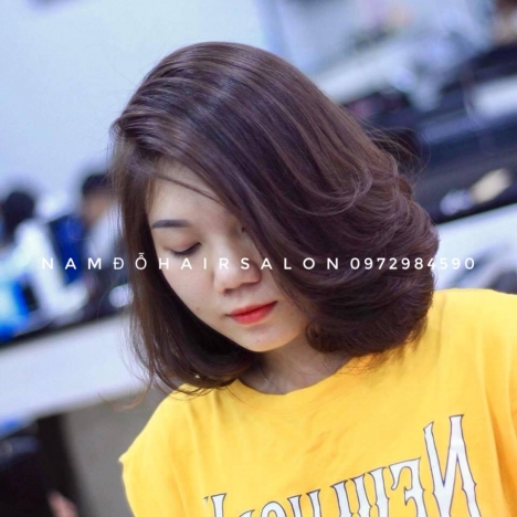 Uốn Tóc,Cắt Tóc Ngang Vai Mái Bay Giá Rẻ Hoài Đức - Nam Đỗ Hair Salon