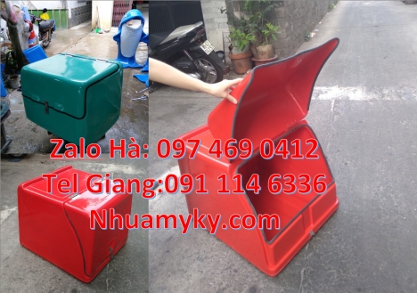 thùng chở hoa quả, thùng chở hàng sau xe máy, thùng giao hàng cao cấp, Thùng Chở Hàng Sau Xe Máy, Th
