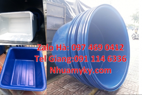 Thùng nhựa 500 lít, Thùng nhựa tròn đựng hàng hóa, Thùng chữ nhật 1000 lít, thùng nhựa vuông 7