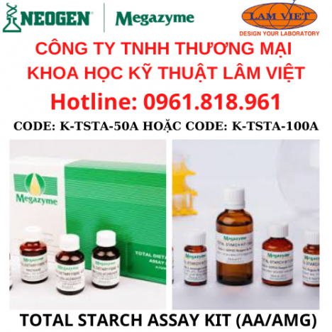 Megazyme Total Starch Assay Kit (AAAMG), 100 assays giá tốt