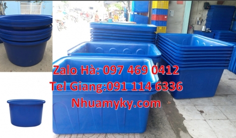 Thùng nhựa 500 lít, Thùng nhựa tròn đựng hàng hóa, Thùng chữ nhật 1000 lít, thùng nhựa vuông 7