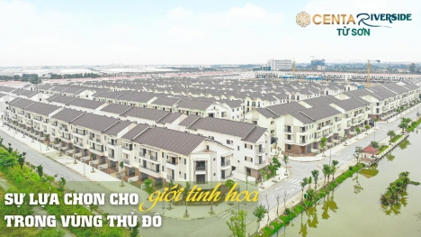 Bán căn góc Đơn lập ngoại giao tại Centa Riverside Từ Sơn, đối diện công viên và hồ.