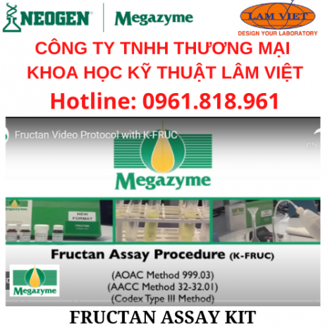 Enzymes & Test kits trong phân tích MEGAZYME FRUCTAN ASSAY KIT