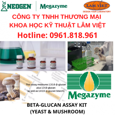 Enzymes & Test kits trong phân tích BETA-GLUCAN ASSAY KIT (YEAST & MUSHROOM)