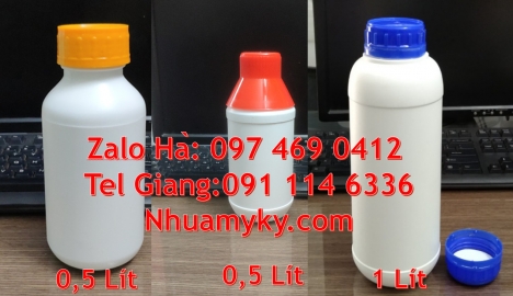 chai nhựa đựng thuốc thủy sản, chai nhựa đựng nông dược chai nhựa pet 50 ml Chai 30 ml, chai nhựa