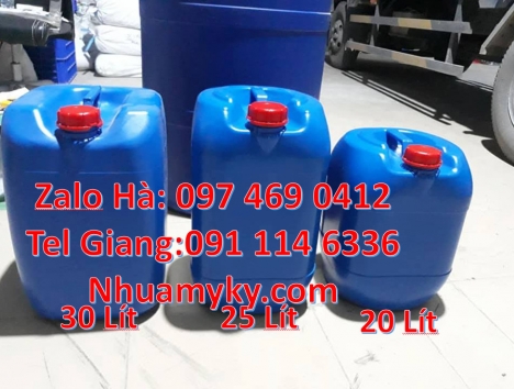Can nhựa 30 lít đựng phân bón, can 20l giá rẻ can 25l trắng, can 20 lít đựng axit can nhựa 25 lít