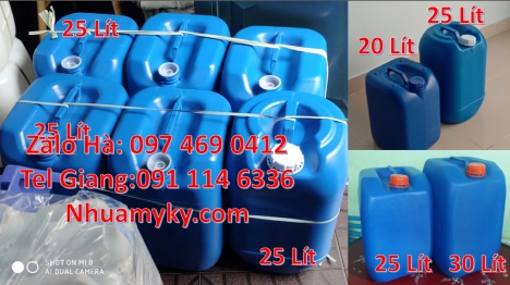Can nhựa 30 lít đựng phân bón, can 20l giá rẻ can 25l trắng, can 20 lít đựng axit can nhựa 25 lít
