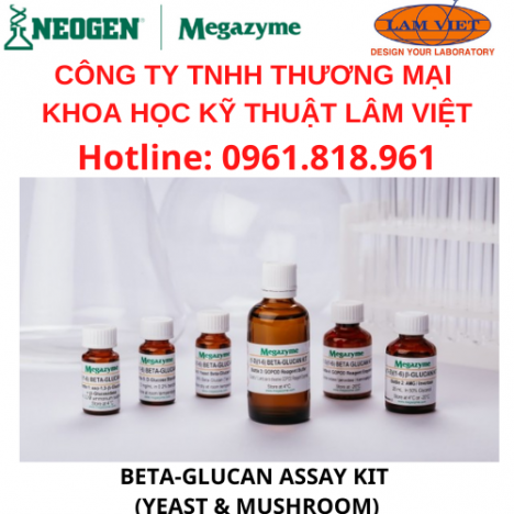 Enzymes & Test kits trong phân tích BETA-GLUCAN ASSAY KIT ( MEGAZYME YEAST & MUSHROOM)