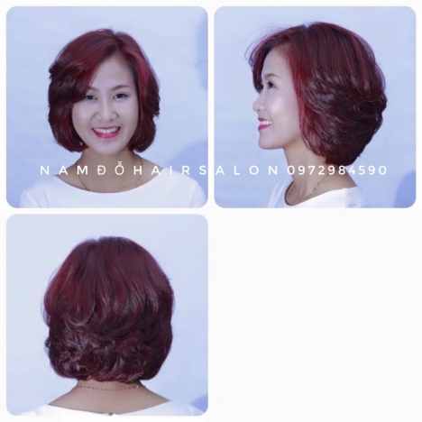 Uốn Tóc,Cắt Tỉa Tóc Ngang Vai Mái Mưa Đẹp Giá Rẻ Hoài Đức - Nam Đỗ Hair Salon