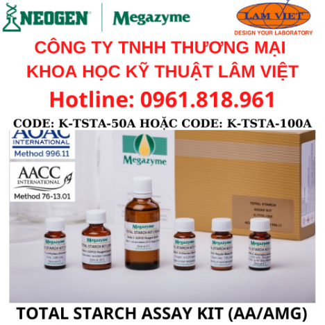 Enzymes & Test kits trong phân tích TOTAL STARCH ASSAY KIT (AAAMG)