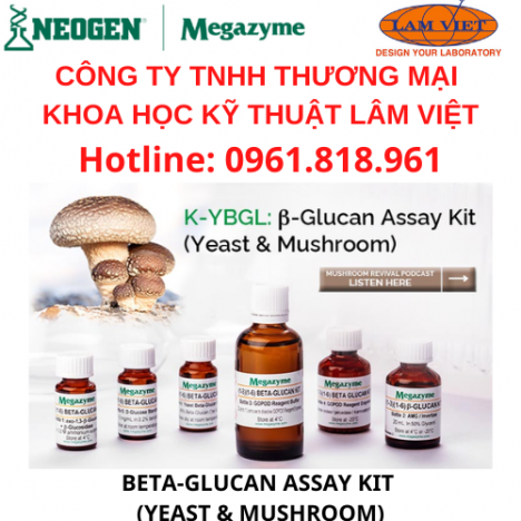 Megazyme Test kits trong phân tích BETA-GLUCAN ASSAY KIT (YEAST & MUSHROOM)