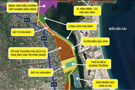Nền view Đầm Thủy Triều vị trí siêu đẹp , Cam Lâm