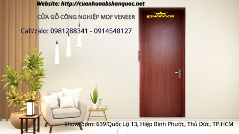 Cửa gỗ MDF Veneer tại Tiền Giang giá từ 1.750.000đ