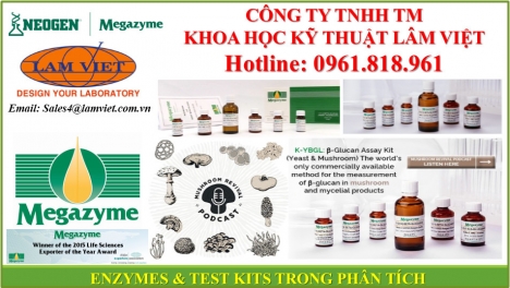 Bộ kit test MEGAZYME - ENZYME (Sản xuất tại Ireland) mới 100%