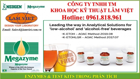 Bộ test kit phân tích MEGAZYME - ENZYME (Sản xuất tại Ireland)