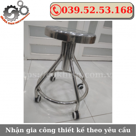 GHẾ THÍ NGHIỆM INOX CÓ BÁNH XE CHẤT LƯỢNG